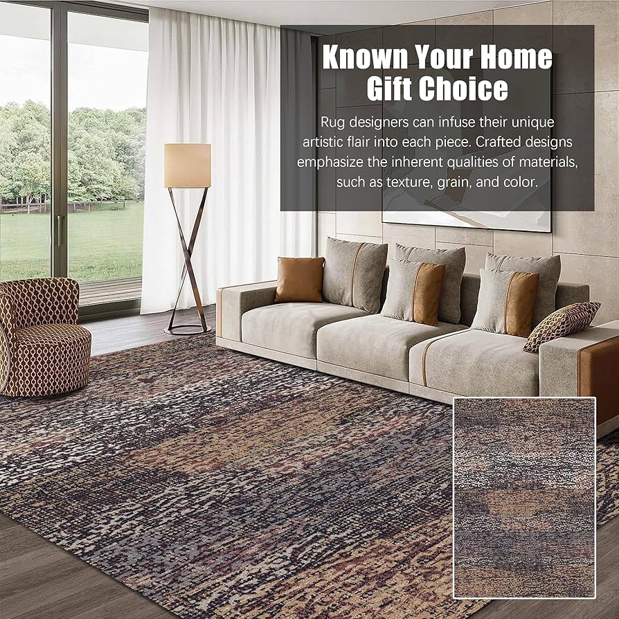 Amazon.com: RUGSURE Washable Area Rug - 1/6 Thick - Stain